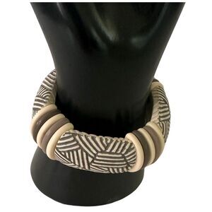 (SOLD)  Avon Sirocco Rope Boho Style Molded Plastic Expansion Stretchy Bracelet